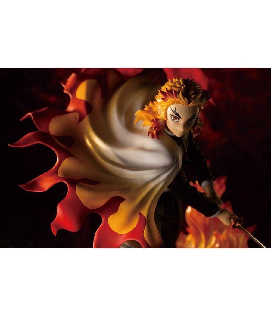 Figura kotobukiya demon slayer kimetsu no yaiba kyojuro rengoku bonus edition - Imagen 2