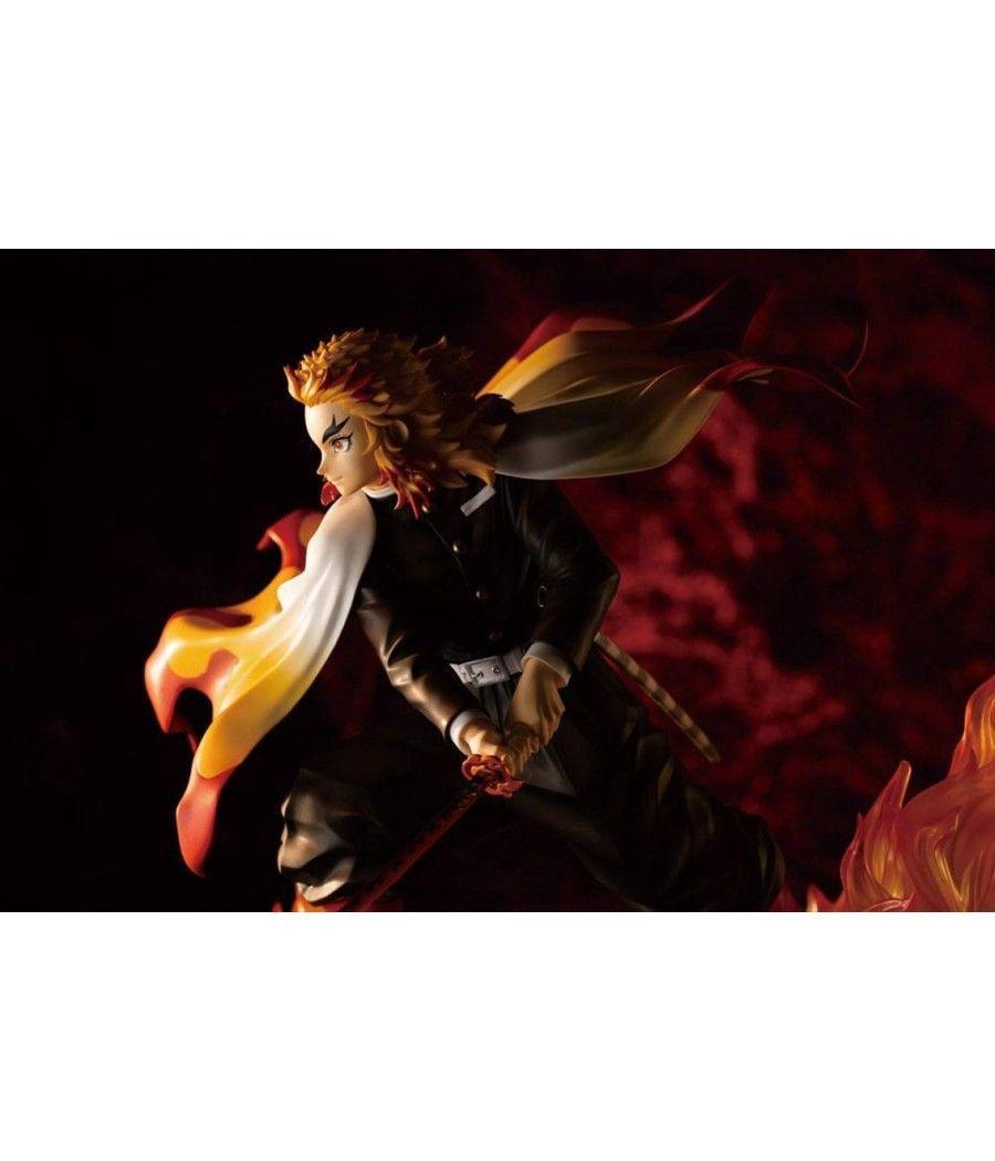 Figura kotobukiya demon slayer kimetsu no yaiba kyojuro rengoku bonus edition - Imagen 3