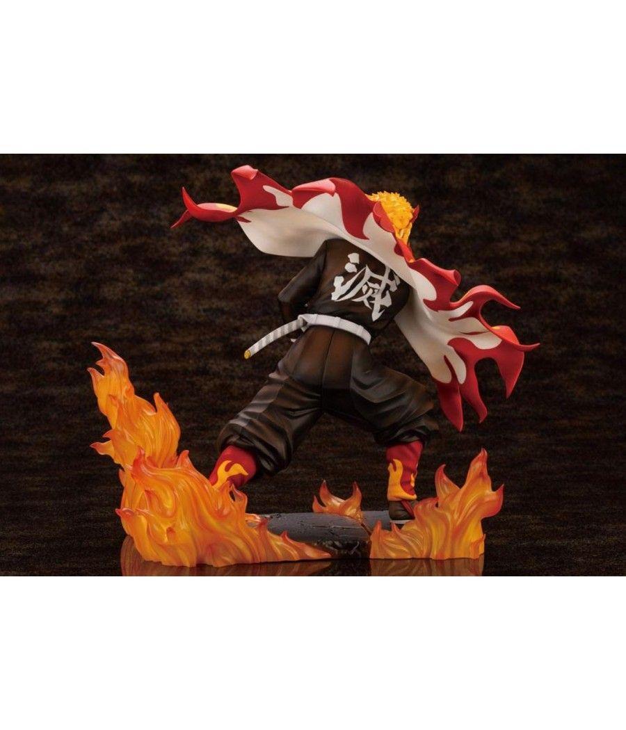 Figura kotobukiya demon slayer kimetsu no yaiba kyojuro rengoku bonus edition - Imagen 4