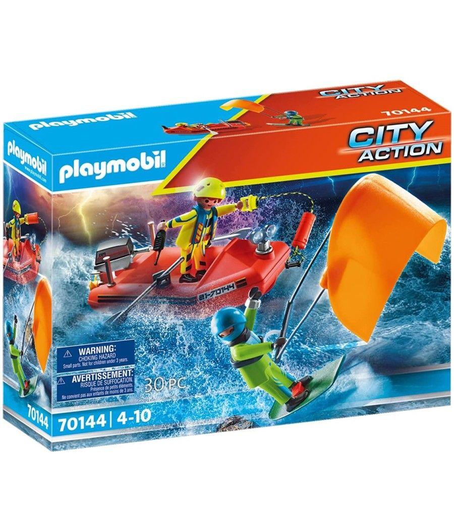 Playmobil rescate maritimo : rescate de kitsurfer con bote - Imagen 5