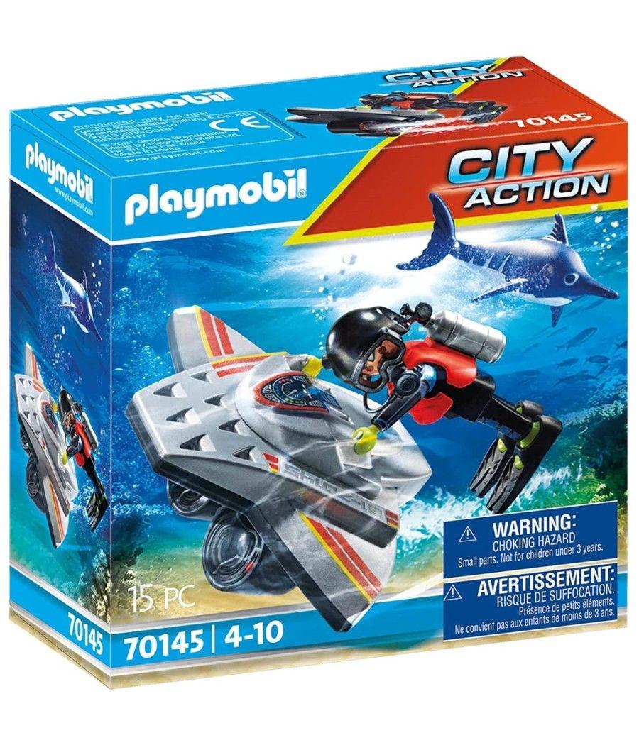 Playmobil maritimo : scooter de buceo en operaciones de rescate - Imagen 5