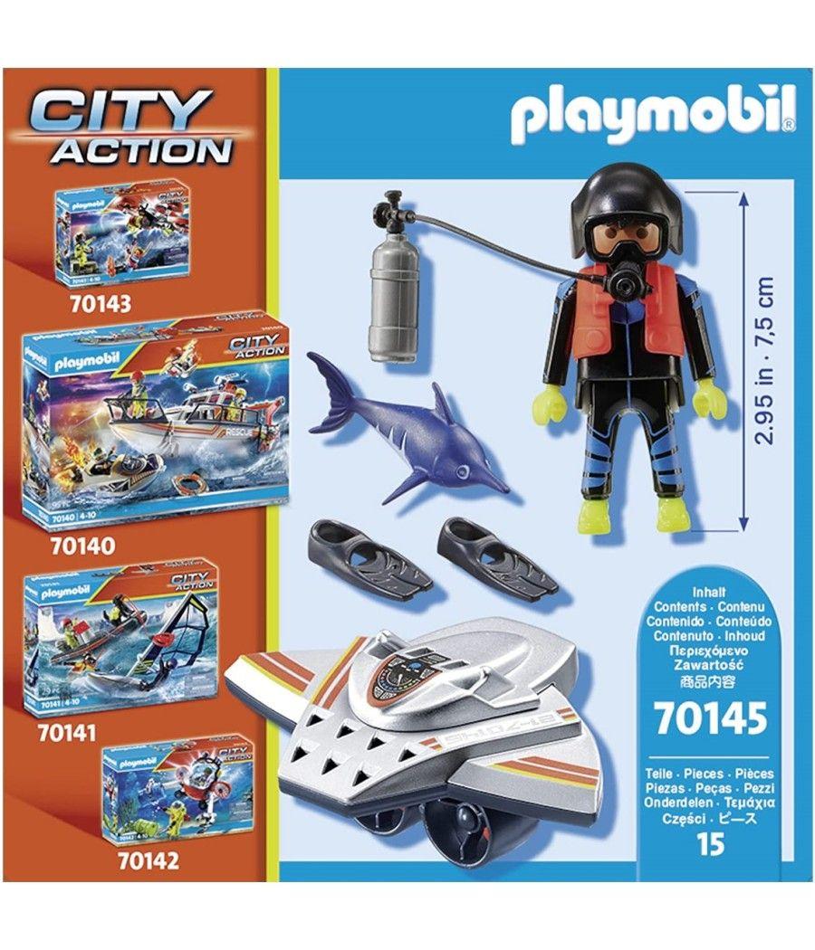 Playmobil maritimo : scooter de buceo en operaciones de rescate - Imagen 7