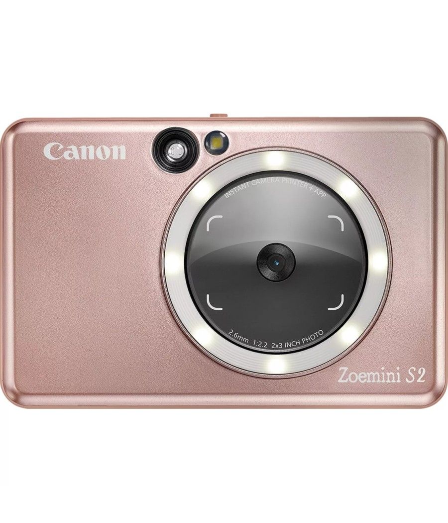Camara impresora instantanea canon zoemini s2 oro rosa - 8mp - bluetooth - capacidad 10 hojas - Imagen 2