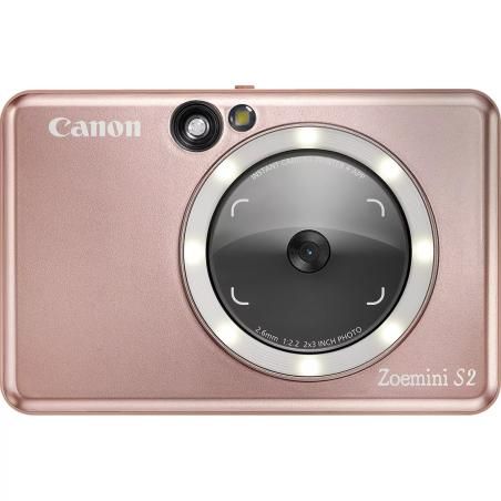 Camara impresora instantanea canon zoemini s2 oro rosa - 8mp - bluetooth - capacidad 10 hojas