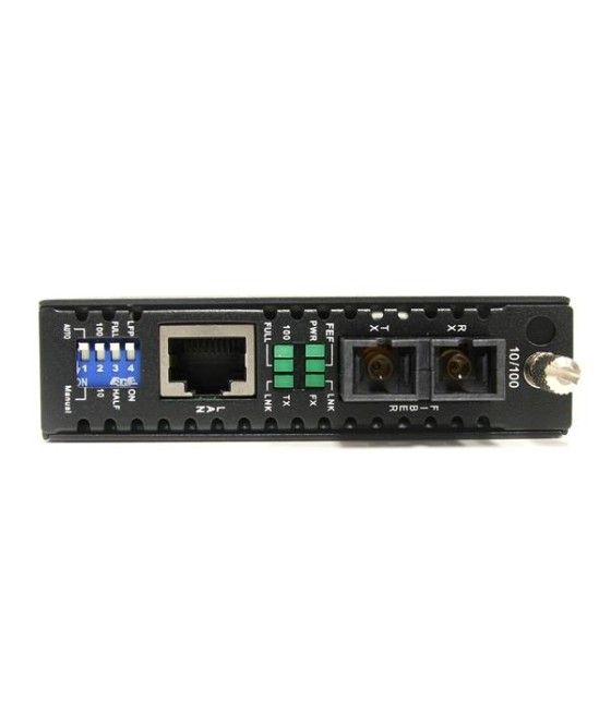 StarTech.com Conversor de Medios Ethernet 10/100 Mbps a Fibra Multi Modo Conector SC -2km - Imagen 3