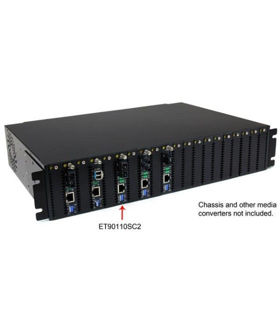 StarTech.com Conversor de Medios Ethernet 10/100 Mbps a Fibra Multi Modo Conector SC -2km - Imagen 5