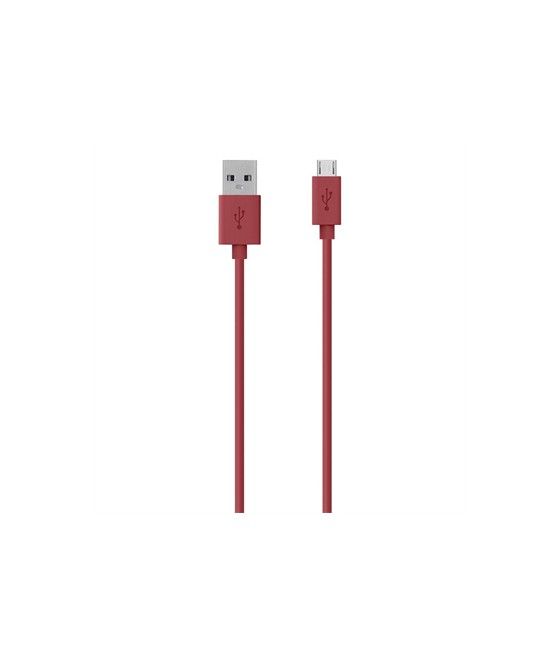 Belkin F2CU012BT2M-RED cable USB 2 m USB 2.0 USB A Micro-USB B Rojo