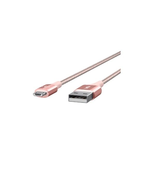 Belkin DuraTek cable USB 1,2 m USB 2.0 USB A Micro-USB B Oro, Rosa