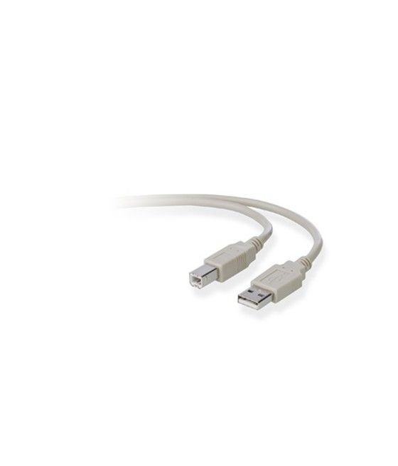 Belkin USB A/B 1.8m cable USB 1,8 m USB 2.0 USB B Gris - Imagen 1