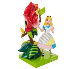 Figura enesco disney alicia en el pais de las maravillas alicia hablando con la rosa - Imagen 3