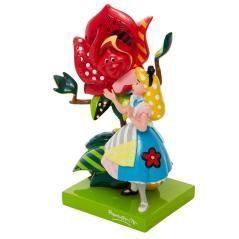 Figura enesco disney alicia en el pais de las maravillas alicia hablando con la rosa - Imagen 4