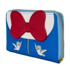 Cartera loungefly disney blancanieves cosplay bow zip around wallet