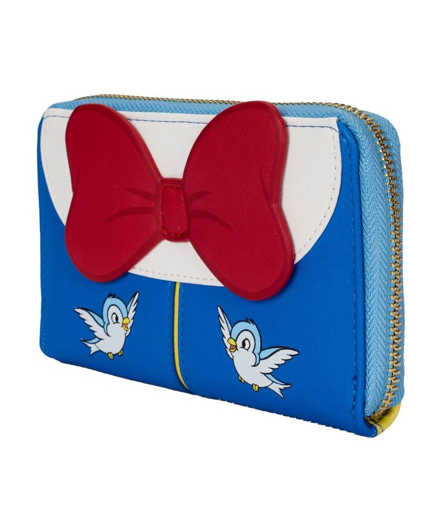 Cartera loungefly disney blancanieves cosplay bow zip around wallet - Imagen 2