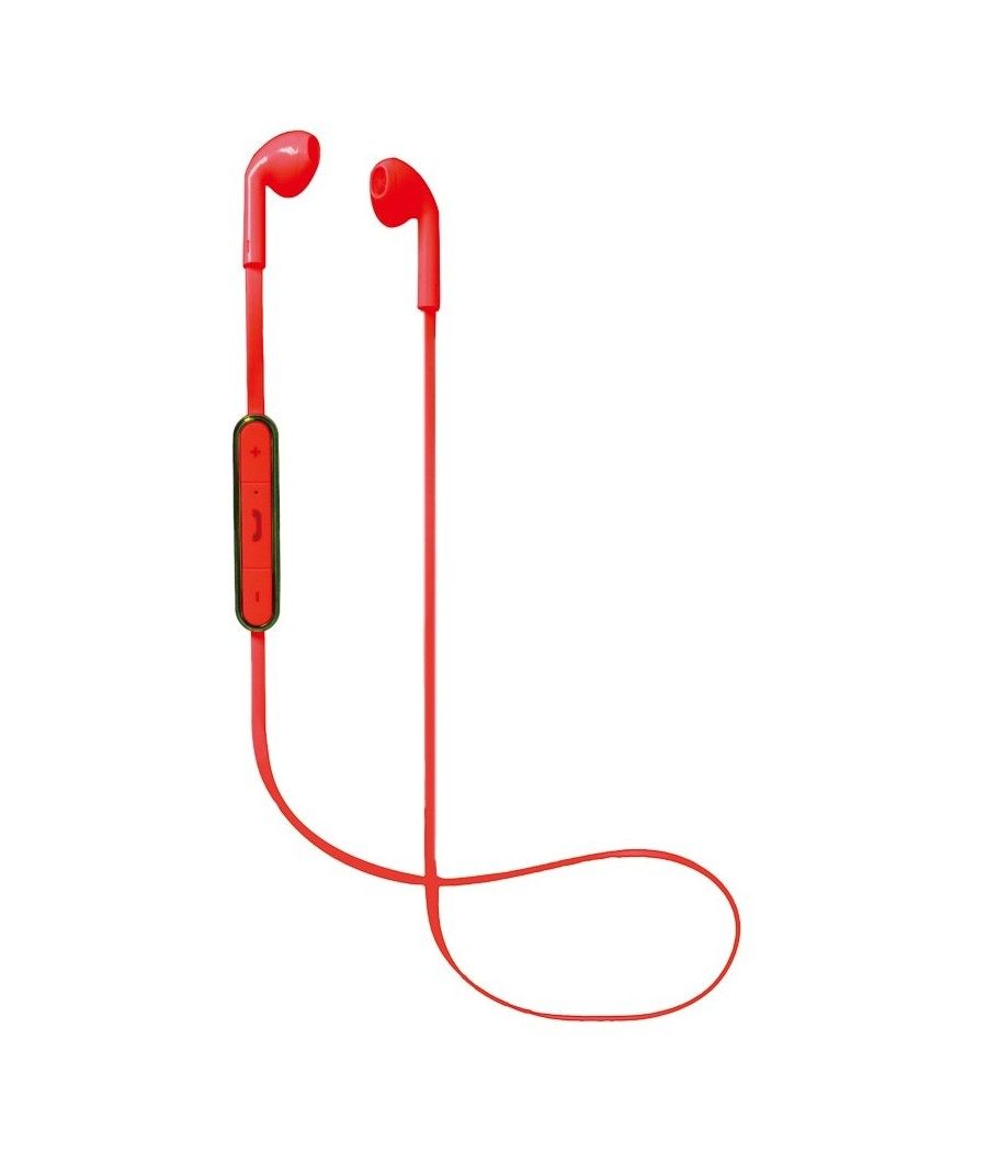 Auriculares bluetooth de boton nevir rojo - Imagen 2