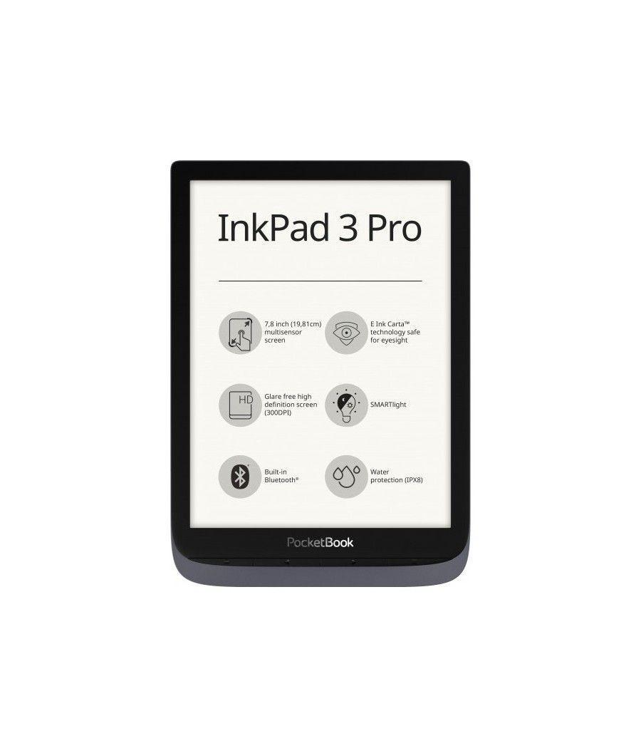 Pocketbook inkpad 3 pro ereader 7.8pulgadas 16gb gris metalico - Imagen 3