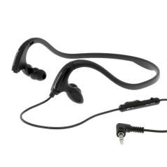Auriculares de diadema con cable -  microfono - control de volumen  phoenix phactivesports - ergonomicos - resistentes al agua y