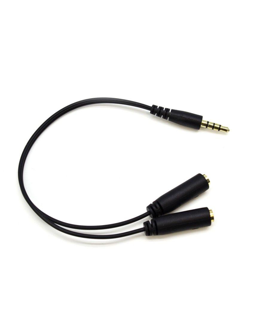 Cable conversor - adaptador phoenix de audio - auricular y microfono de 2 jack 3.5 hembra a 1 jack macho de 4 pines (audio - aur