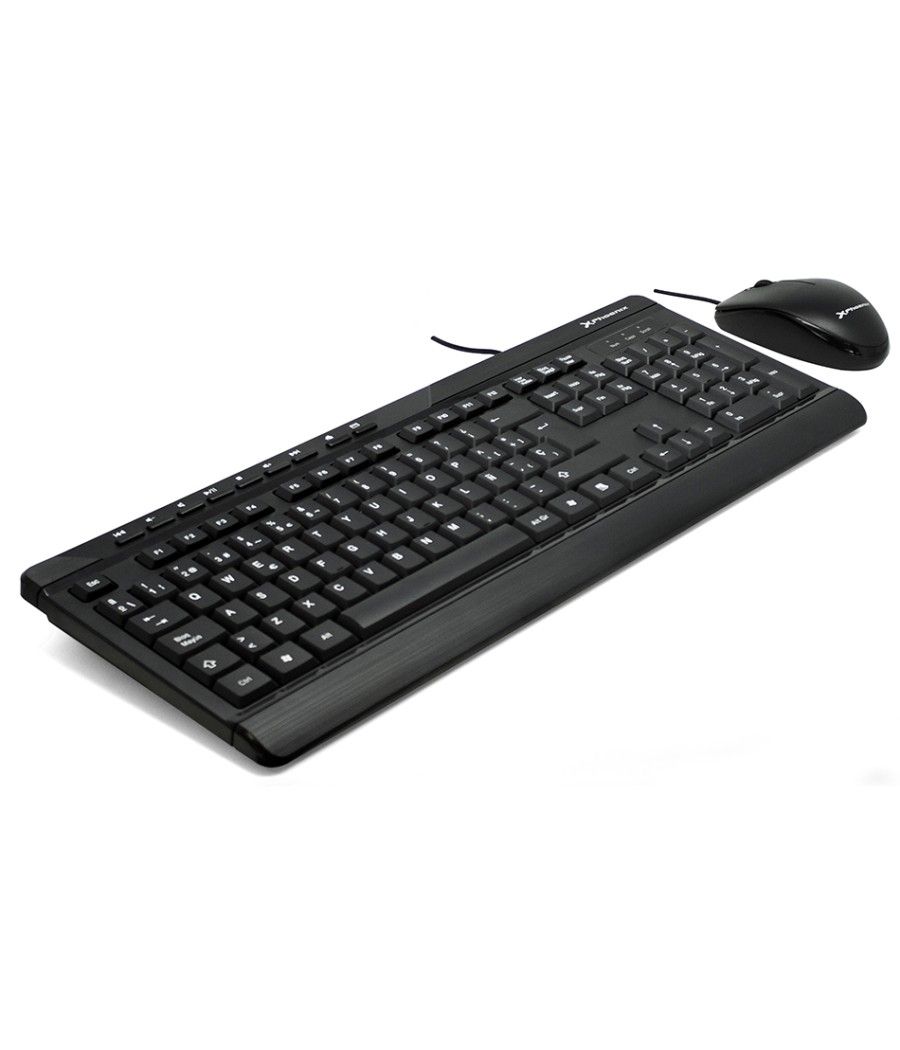 Combo teclado qwerty español multimedia phoenix phcombokeymedia+ con cable + raton mouse optico cable usb phoenix - Imagen 3