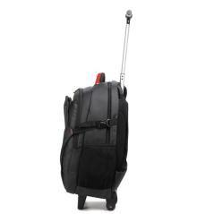 Mochila trolley maleta phoenix phdiscovery con ruedas para portatil hasta 17 pulgadas - viaje nylon negro - Imagen 2