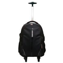 Mochila trolley maleta phoenix phdiscovery con ruedas para portatil hasta 17 pulgadas - viaje nylon negro - Imagen 3