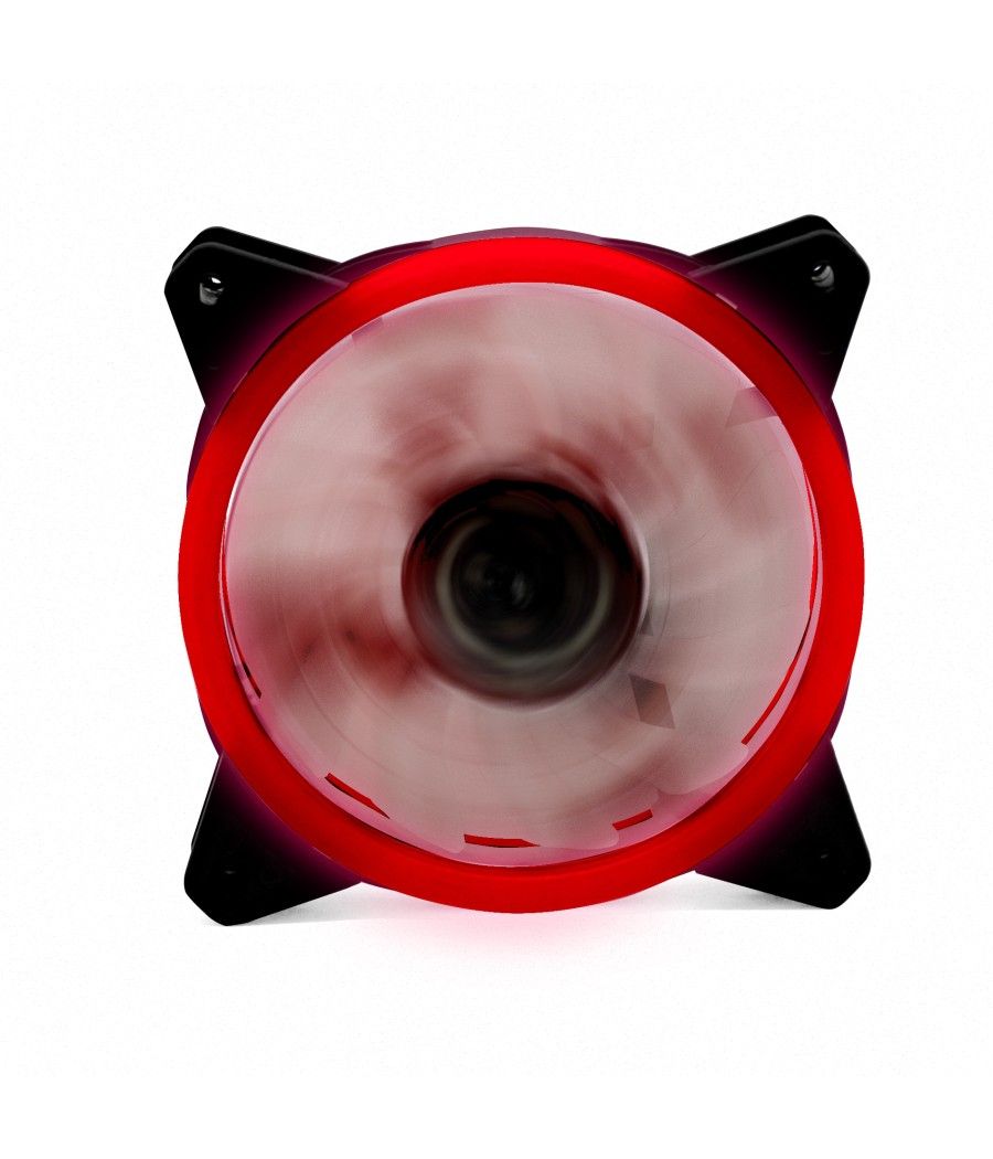 Ventilador phoenix led rojo gaming 120mm doble anillo - Imagen 2