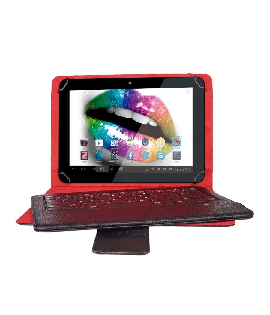Funda universal + teclado bluetooth phoenix para tablet - ipad - ebook 7pulgadas - 8'' negra - Imagen 6