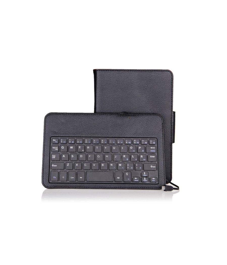 Funda universal + teclado con cable phoenix para tablet - ebook 7 - 8'' negra micro usb - Imagen 3