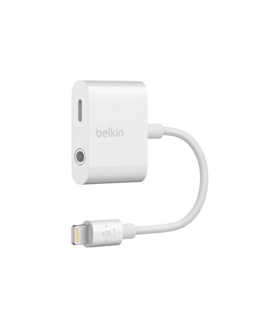 Belkin RockStar cable de teléfono móvil Blanco 3,5mm Lightning - Imagen 1