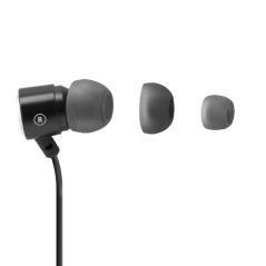Auriculares phoenix de botón con microfono manos libres colgar y descolgar en cable conector jack 3.5 color negro - Imagen 3