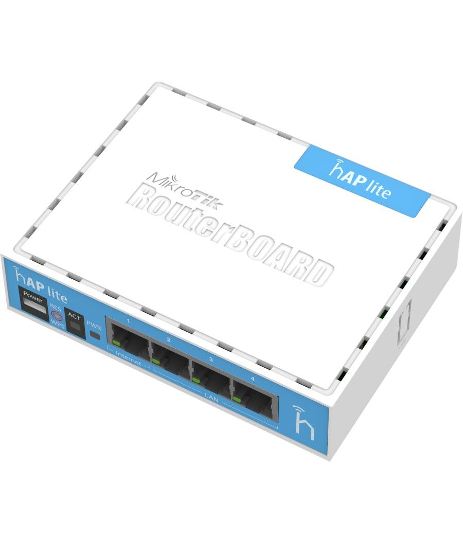 Mikrotik router board rb - 9412nd hap lite with 650mhz cpu 32mb ram 4xlan built - in 2.4ghz 802b - g - n 2x2 two chain wireless 