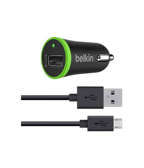 Belkin F8M887BT04-BLK cargador de dispositivo móvil Negro, Verde Auto - Imagen 1