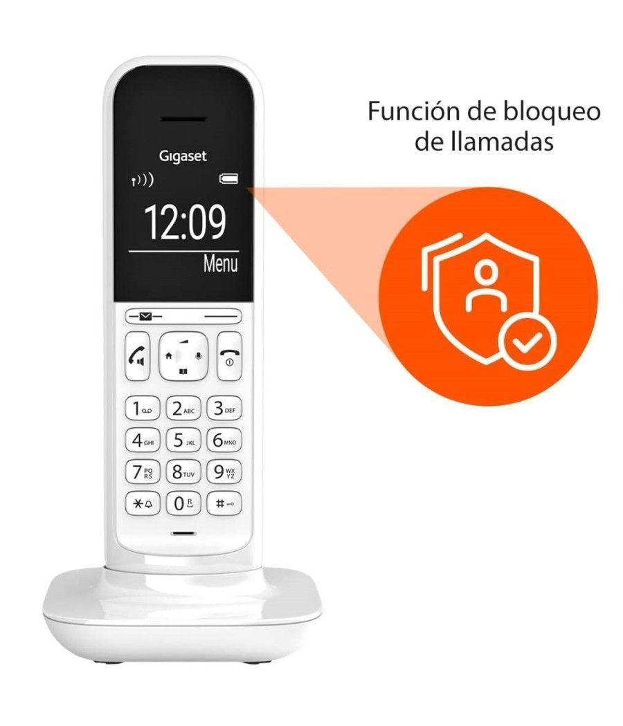 Telefono fijo inalambrico gigaset cl390 blanco - Imagen 4