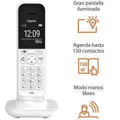 Telefono fijo inalambrico gigaset cl390 blanco - Imagen 5