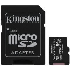 Tarjeta memoria micro secure digital sd hc 64gb kingston canvas select plus clase 10 uhs - 1 + adaptador sd - Imagen 2