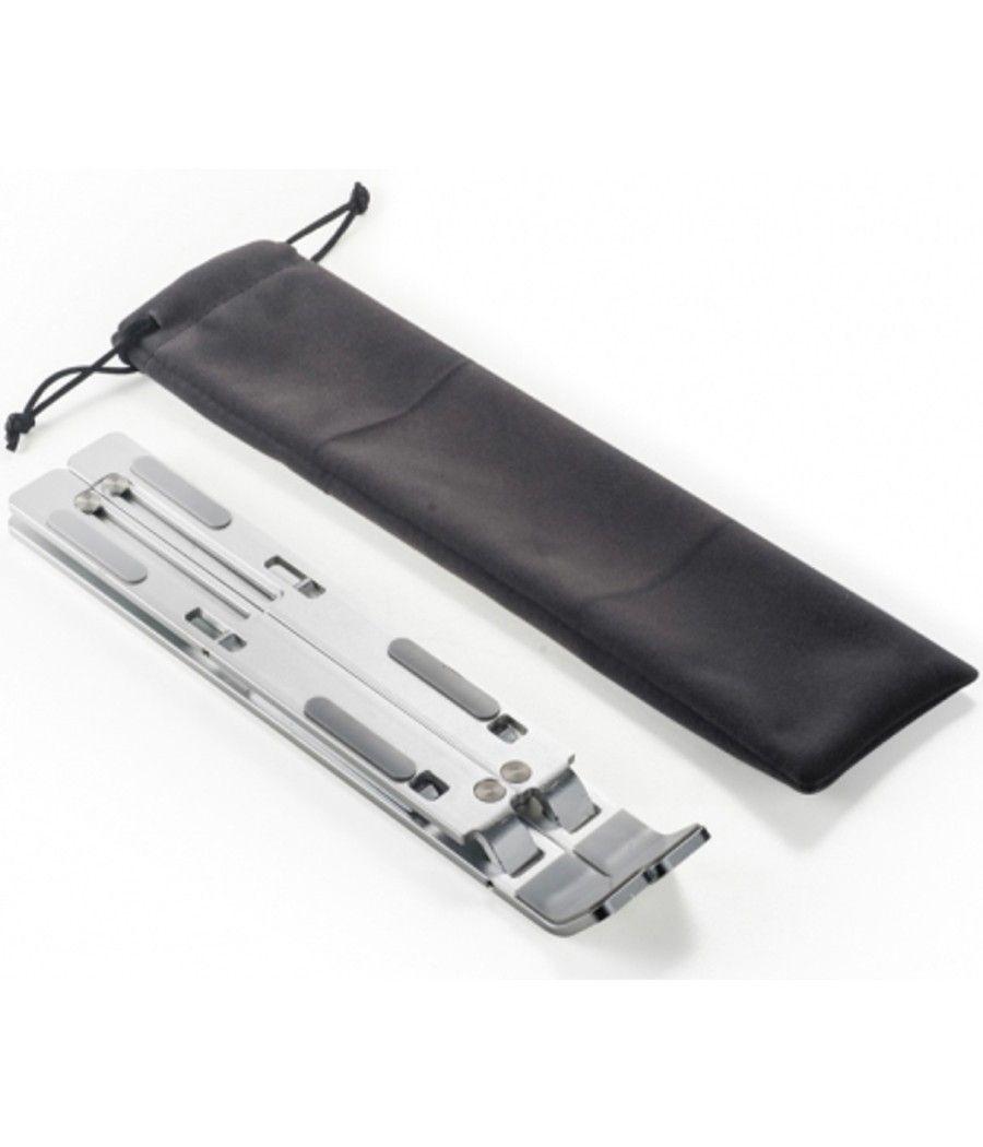 Soporte - base de refrigeracion conceptronic para portatiles hasta 15.6pulgadas aluminio plegable - Imagen 3