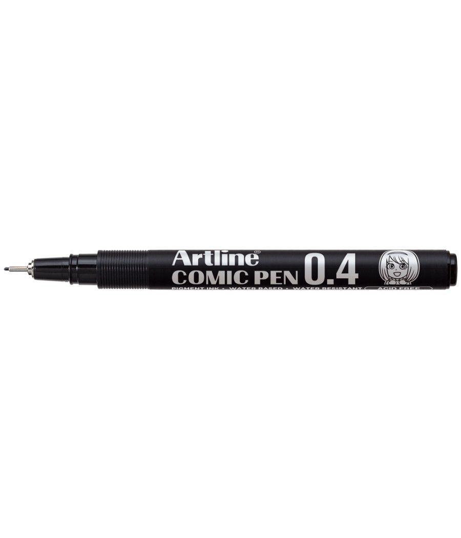 Rotulador artline calibrado micrométrico negro comic pen ek-288 punta poliacetal 0,8 mm resistente al agua pack 12 unidades - Im