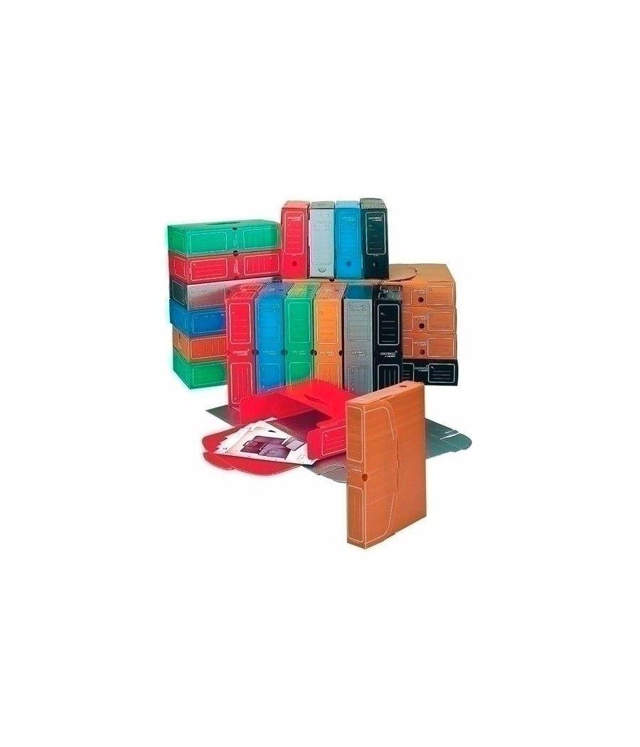 Carchivo caja archivo definitivo desplegado pp 100mm folio marrÓn -50u- - Imagen 1