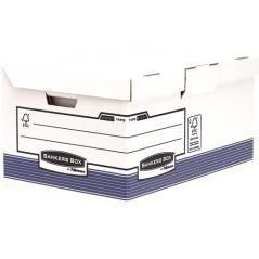 Fellowes maxi contenedor de archivos con tapa fija system azul