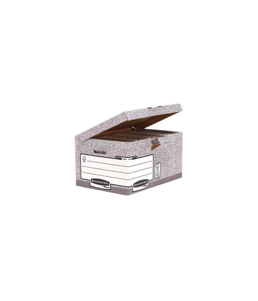 Fellowes maxi contenedor de archivos con tapa fija gris (se vende por unidad) - Imagen 1