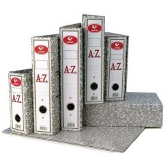 Grafoplás archivador palanca classic folio 65mm rado cartón forrado jaspeado gris