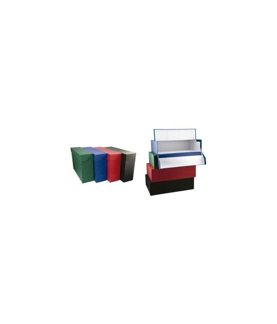 Mariola caja de transferencia cartÓn forrado con tela geltex a4 rojo - Imagen 1