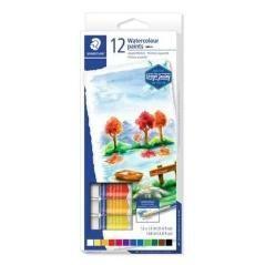 Staedtler estuche 12 acuarelas en tubo 12ml colores surtidos - Imagen 1