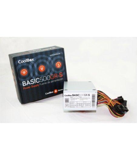 CoolBox BASIC500GR-S unidad de fuente de alimentación 500 W 20+4 pin ATX SFX Blanco - Imagen 1