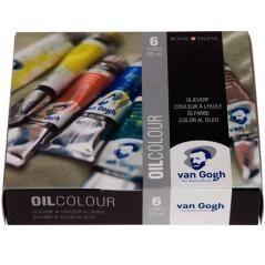 Talens van gogh set de iniciación pintura al óleo de 6 tubos de 20ml colores surtidos