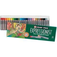 Talens sakura cray-pas expressionist estuche de 25 pasteles al Óleo colores surtidos - Imagen 1