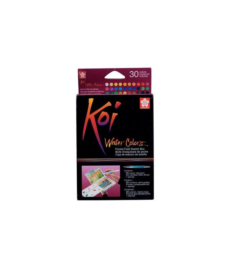 Talens sakura koi water colors sketch box 30 colores surtidos - Imagen 1
