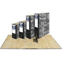 Unisystem novoclas archivador palanca 65mm folio rado cartÓn forrado negro - Imagen 1