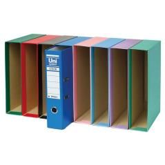 Unisystem color cajetÍn para archivador palanca 65mm folio lila - Imagen 1