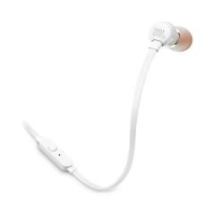 Auriculares jbl t160 tune wired in-ear headphone with mic white - Imagen 1