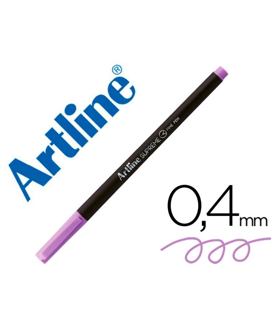Rotulador artline supreme epfs200 fine liner punta de fibra purpura claro 0,4 mm pack 12 unidades - Imagen 1